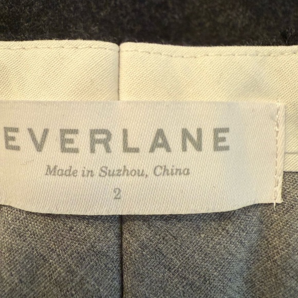 Everlane Women’s Wool Blend Charcoal Dress Pants Size 2 - Picture 3 of 4